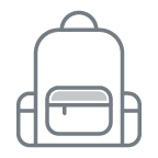 undergrad backpack icon
